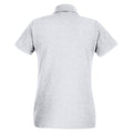 Heather Grey - Back - Fruit Of The Loom Ladies Lady-Fit Premium Short Sleeve Polo Shirt
