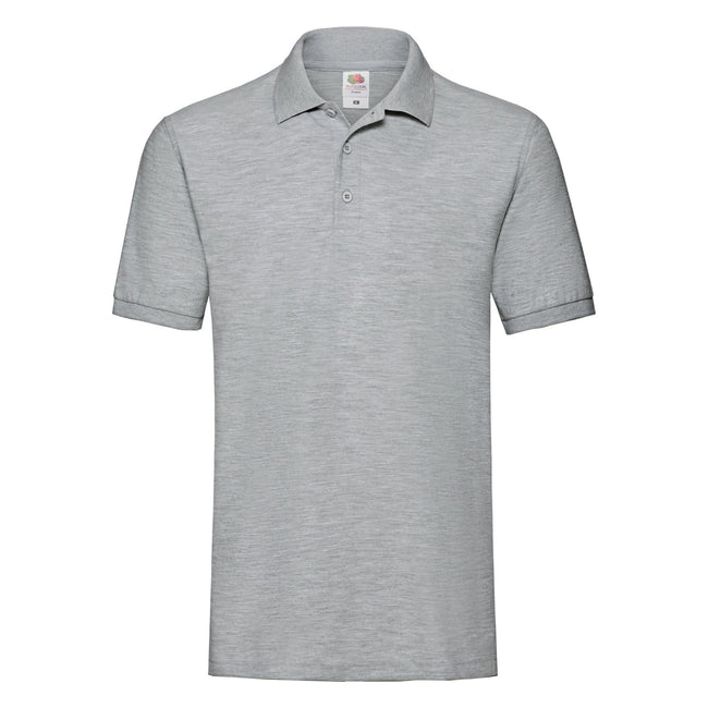 Athletic-Heather - Front - Fruit Of The Loom Premium Mens Short Sleeve Polo Shirt