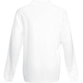 White - Back - Fruit Of The Loom Mens Premium Long Sleeve Polo Shirt