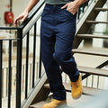 Navy Blue - Lifestyle - Regatta Mens New Lined Action Trousers (Reg) - Pants