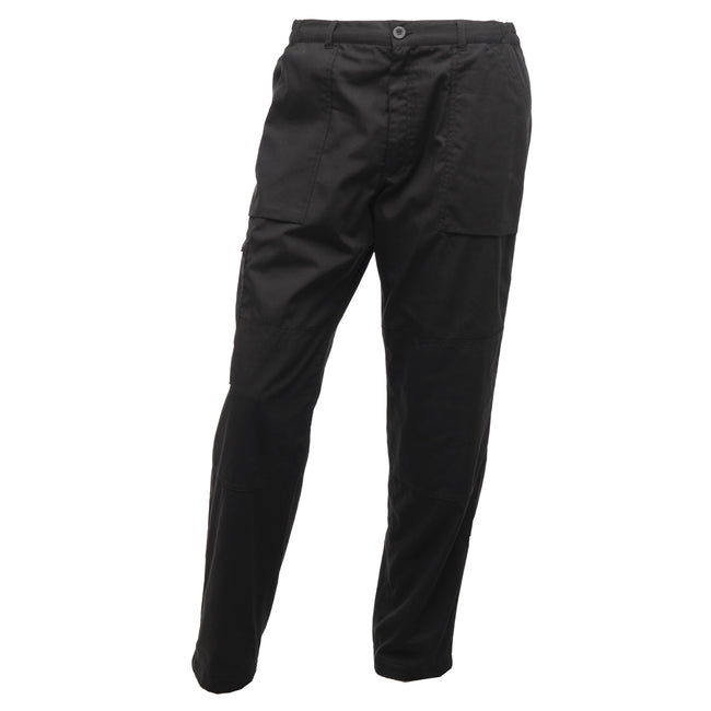 Black - Front - Regatta Mens New Lined Action Trousers (Reg) - Pants