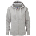 Light Oxford - Front - Russell Mens Authentic Full Zip Hooded Sweatshirt - Hoodie