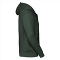 Bottle Green - Back - Russell Mens Authentic Full Zip Hooded Sweatshirt - Hoodie
