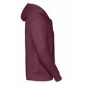 Burgundy - Back - Russell Mens Authentic Full Zip Hooded Sweatshirt - Hoodie