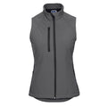Titanium - Front - Russell Ladies-Womens Soft Shell Breathable Gilet Jacket