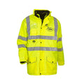 Hi Vis Yellow - Front - Yoko Hi Vis Multi-Function Breathable & Waterproof 7-In-1 Jacket