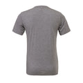 Grey Heather - Back - Canvas Triblend Crew Neck T-Shirt - Mens Short Sleeve T-Shirt