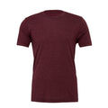Maroon Triblend - Front - Canvas Triblend Crew Neck T-Shirt - Mens Short Sleeve T-Shirt