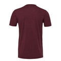 Maroon Triblend - Back - Canvas Triblend Crew Neck T-Shirt - Mens Short Sleeve T-Shirt