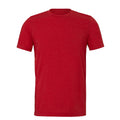 Solid Red Triblend - Front - Canvas Triblend Crew Neck T-Shirt - Mens Short Sleeve T-Shirt