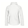 White - Back - B&C Womens Hooded Premium Softshell Jacket (Windproof, Waterproof & Breathable)