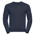 French Navy - Front - Russell Mens Authentic Sweatshirt (Slimmer Cut)