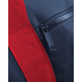French Navy-Classic Red - Side - Bagbase Plain Varsity Barrel - Duffle Bag (20 Litres)