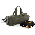 Military Green-Military Green - Lifestyle - Bagbase Plain Varsity Barrel - Duffle Bag (20 Litres)