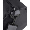 Black-Grey - Back - Bagbase Plain Varsity Barrel - Duffle Bag (20 Litres)