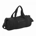 Black-Black - Front - Bagbase Plain Varsity Barrel - Duffle Bag (20 Litres)