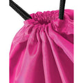 Fuchsia - Back - BagBase Budget Water Resistant Sports Gymsac Drawstring Bag (11 Litres)