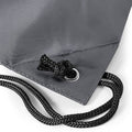 Black - Side - BagBase Budget Water Resistant Sports Gymsac Drawstring Bag (11 Litres)