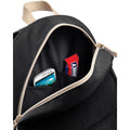 Black - Side - Bagbase Heritage Retro Backpack - Rucksack - Bag (18 Litres)