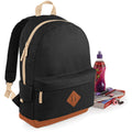 Black - Pack Shot - Bagbase Heritage Retro Backpack - Rucksack - Bag (18 Litres)