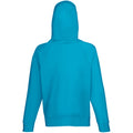 Azure Blue - Back - Fruit Of The Loom Mens Lightweight Hooded Sweatshirt - Hoodie (240 GSM)