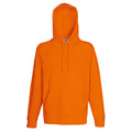 Orange - Front - Fruit Of The Loom Mens Lightweight Hooded Sweatshirt - Hoodie (240 GSM)