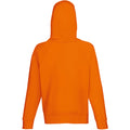 Orange - Back - Fruit Of The Loom Mens Lightweight Hooded Sweatshirt - Hoodie (240 GSM)