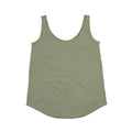 Soft Olive - Back - Mantis Womens-Ladies Loose Fit Sleeveless Vest Top