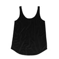 Black - Front - Mantis Womens-Ladies Loose Fit Sleeveless Vest Top