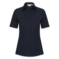 Bright Navy - Front - Russell Ladies Short Sleeve Stretch Moisture Management Work Shirt