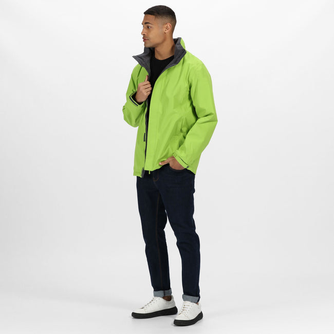 Key Lime-Seal Grey - Back - Regatta Mens Standout Ardmore Jacket (Waterproof & Windproof)