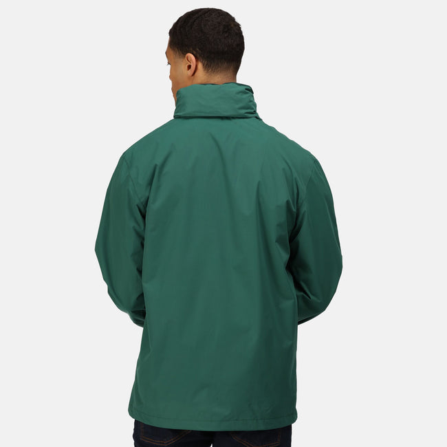 Bottle Green-Seal Grey - Back - Regatta Mens Standout Ardmore Jacket (Waterproof & Windproof)