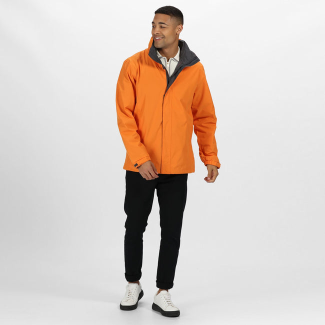 Sun Orange-Seal Grey - Lifestyle - Regatta Mens Standout Ardmore Jacket (Waterproof & Windproof)