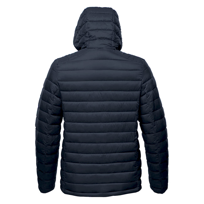 Navy-Charcoal - Back - Stormtech Mens Gravity Hooded Thermal Winter Jacket (Durable Water Resistant)