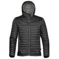 Black-Charcoal - Front - Stormtech Mens Gravity Hooded Thermal Winter Jacket (Durable Water Resistant)