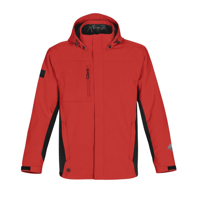 Stadium Red-Black - Front - Stormtech Mens Atmosphere 3-in-1 Performance System Jacket (Waterproof & Breathable)