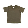 Organic Camouflage Green - Front - Babybugz Baby Short Sleeve T-Shirt