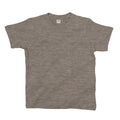Organic Heather Grey Melange - Front - Babybugz Baby Short Sleeve T-Shirt