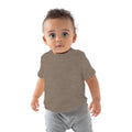 Organic Heather Grey Melange - Back - Babybugz Baby Short Sleeve T-Shirt