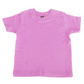 Bubble Gum Pink - Front - Babybugz Baby Short Sleeve T-Shirt