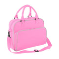 Classic Pink-Light Grey - Front - Bagbase Compact Junior Dance Messenger Bag (15 Litres)