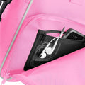 Classic Pink-Light Grey - Side - Bagbase Compact Junior Dance Messenger Bag (15 Litres)