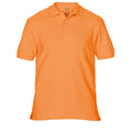 Tangerine - Front - Gildan Mens Premium Cotton Sport Double Pique Polo Shirt