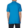 Sapphire - Back - Gildan Mens Premium Cotton Sport Double Pique Polo Shirt