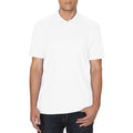 White - Back - Gildan Mens Premium Cotton Sport Double Pique Polo Shirt
