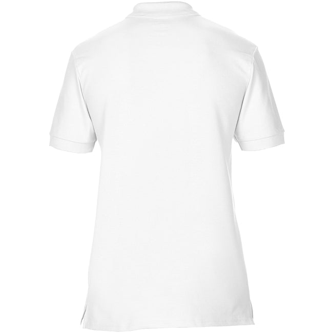 White - Lifestyle - Gildan Mens Premium Cotton Sport Double Pique Polo Shirt