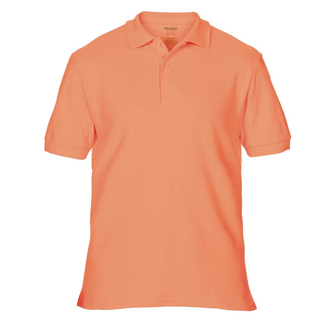 Terracota - Front - Gildan Mens Premium Cotton Sport Double Pique Polo Shirt