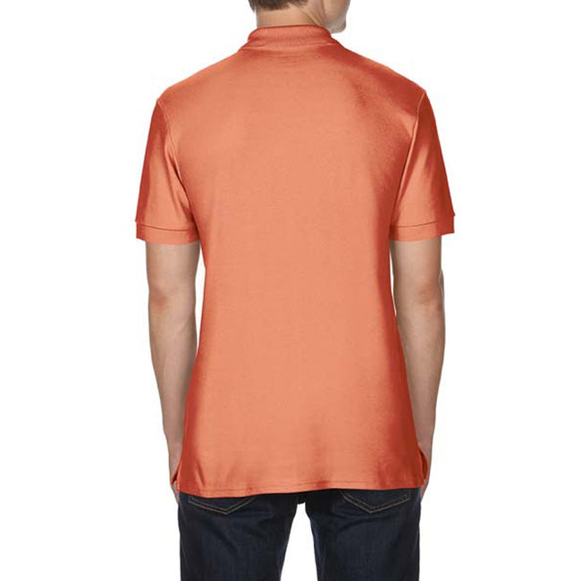 Terracota - Side - Gildan Mens Premium Cotton Sport Double Pique Polo Shirt