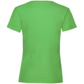 Lime - Back - Fruit Of The Loom Girls Childrens Valueweight Short Sleeve T-Shirt