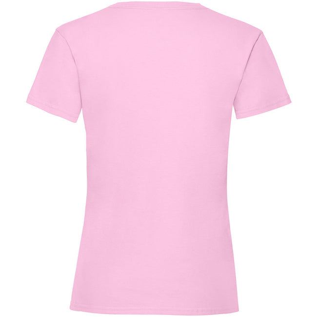 Light Pink - Back - Fruit Of The Loom Girls Childrens Valueweight Short Sleeve T-Shirt